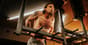 Athlete performing bar dips to train the triceps